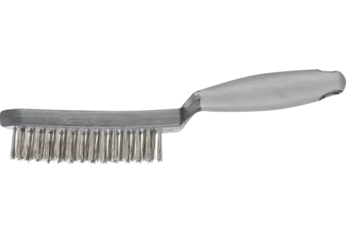 Szczotka ręczna z plastikowym korpusem i ergonomicznym uchwytem HBUP 3-rzędowa drut ze stali nierdzewnej Ø0,40 1