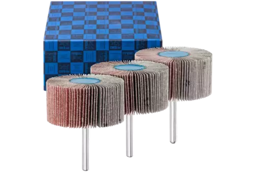 Zestaw ściernic wachlarzowych 3-częściowy Korund Ø 60 × 30 mm, trzpień Ø 6 mm A60, 80, 120 1