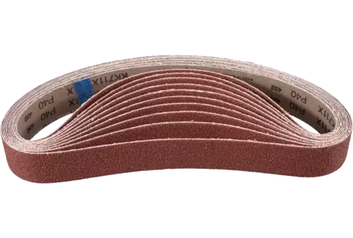 Taśma szlifierska BA Korund 40 × 820 mm A40 do uniwersalnego zastosowania ze szlifierką taśmową do szlifowania rur 1