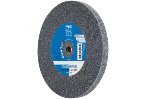 Dysk z włókniny prasowanej POLINOX PNER Ø 150 × 13 mm do otworu Ø 12,7 mm miękki SIC drobnoziarnisty do wykańczania 1