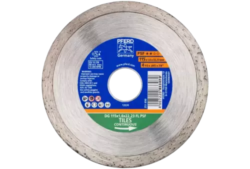 Diamentowa ściernica do przecinania DG FL 115 x 1,6 x 22,23 mm PSF do cięcia glazury, wysoka jakość cięcia 1