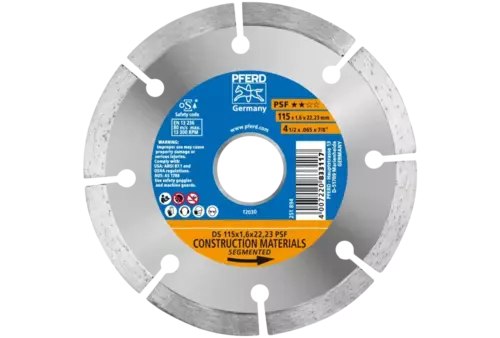 Diamentowa ściernica do przecinania DS 115 x 1,6 x 22,23 mm PSF do szybkiego cięcia kamienia i betonu 1