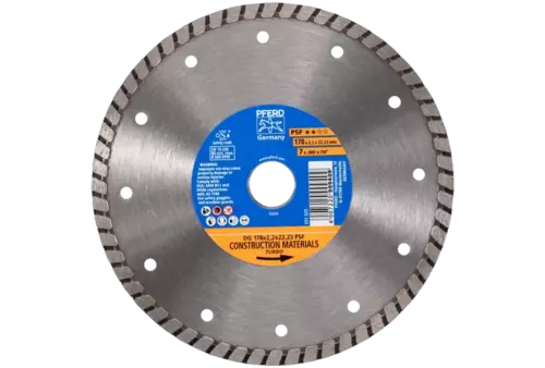 Diamentowa ściernica do przecinania DG 178 × 2,2 × 22,23 mm PSF do cięcia kamienia/betonu, wysoka jakość cięcia 1