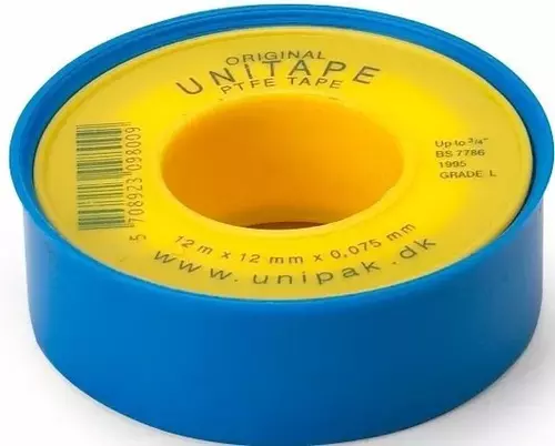 Taśma teflonowa 0,075mm x 12mm x 13,2m UNITAPE 1