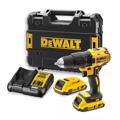 DCD777D2T wkrę-wiert. 18V Udar 2x2.00Ah 1
