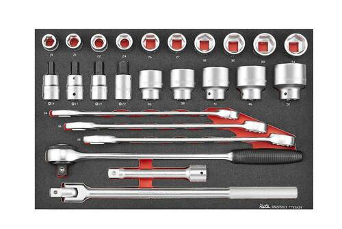 Zestaw narzędzi nasadowych 3/4" Teng Tools TTESK25 1