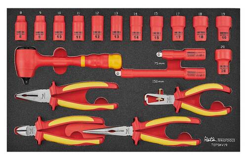 Zestaw narzędzi VDE 1000V Teng Tools TEFSKV19 1