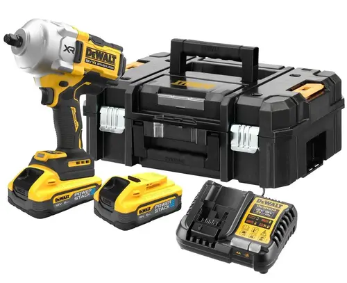 Klucz udarowy 1/2" 1626Nm 18V 2x5,0Ah + walizka + ładowarka DeWalt DCF961H2T 1