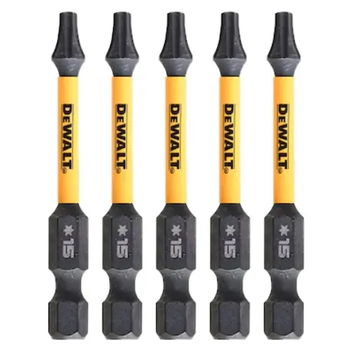 Zestaw 5szt. końcówek udarowych TX15/57mm, EXTREME Impact Torsion, DeWALT DT7394T 1