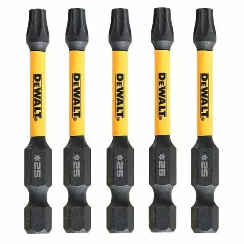 Zestaw 5 szt. końcówek udarowych TX25x57mm, EXTREME Impact Torsion DeWALT DT7396T 1