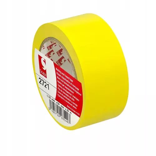 Taśma oznaczeniowa 33 m x 50 mm żółta Scapa 2721 1