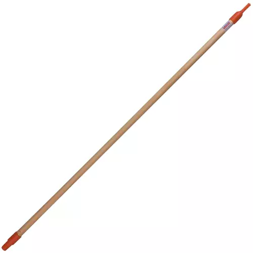 Kij drewniany z drewna sosnowego zakończony plastikową zawieszką i gwintem o długości 120 cm. 1
