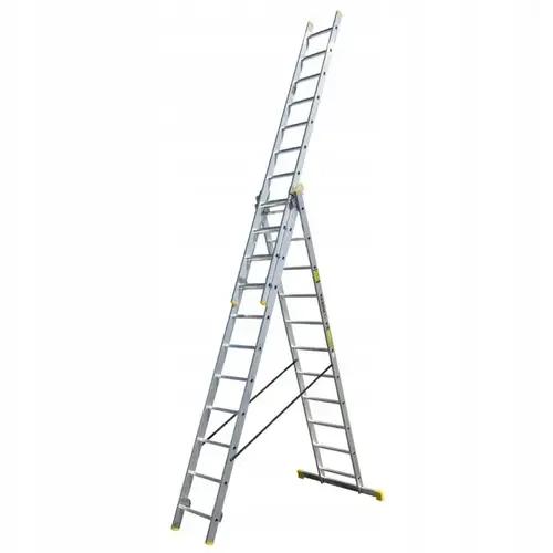 Drabina PRO aluminiowa 3-elementowa 3x11 szczebli 150 kg Drabest 1