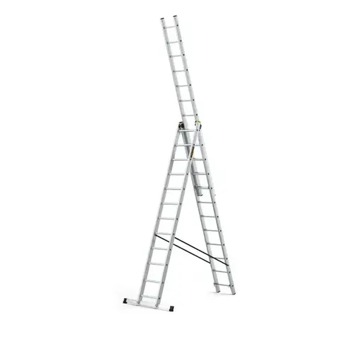 Drabina PRO aluminiowa 3-elementowa 3x12 szczebli 150 kg Drabest 1