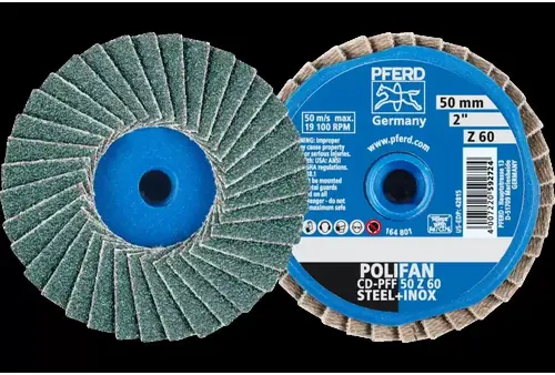 COMBIDISC Zirkon Mini-POLIFAN CD ø50 mm Z60 do stali hartowanej PFERD 1