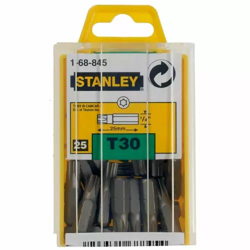 Zestaw 25 szt. bitów TORX TX30/25mm Stanley 1-68-845 1