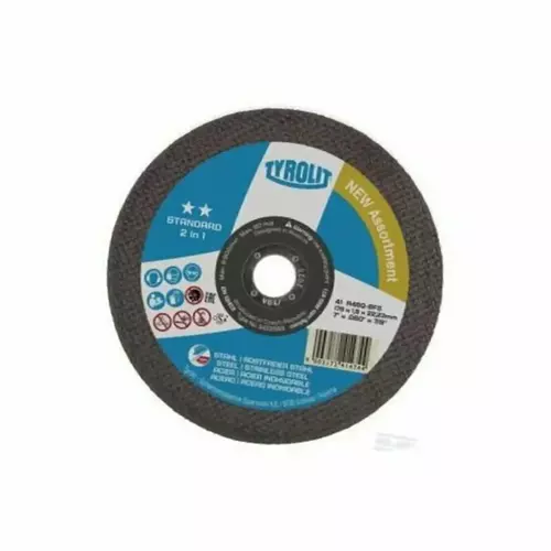Tarcza do cięcia stali ø178x1.6mm A46Q STAL/INOX TYROLIT 1