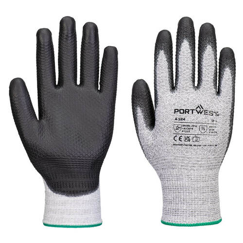 Rękawica Grip 13 PU Diamond Knit - 12 par, kolor szary/czarny, rozmiar XXXL 1