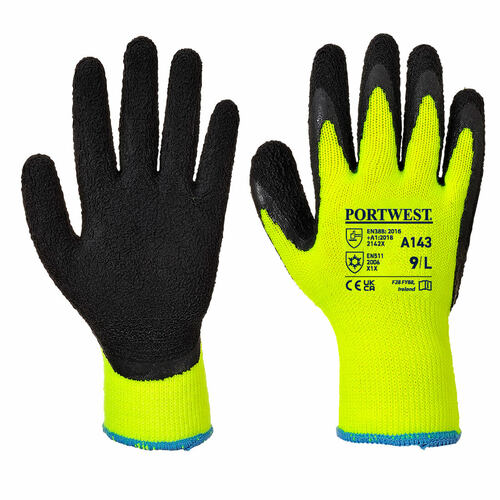 Rękawica Thermal Soft Grip, kolor żółty/czarny, rozmiar XL 1