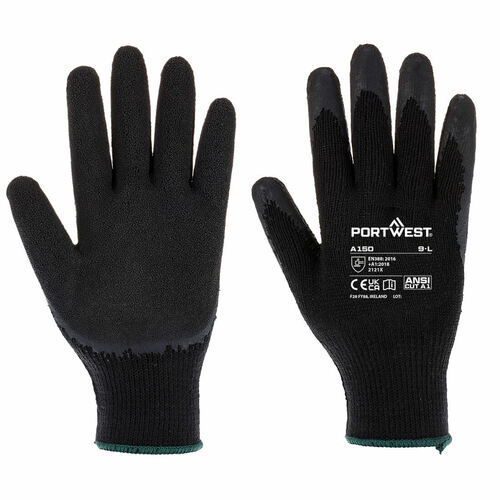 Rękawica Classic Grip - Lateks, kolor czarny, rozmiar M 1