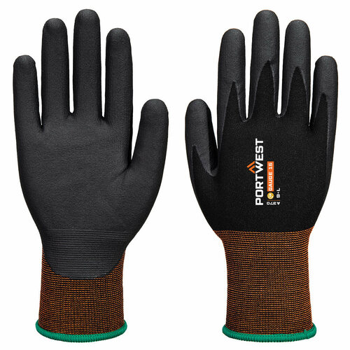 Rękawice GP Grip 15 z mikropianki nitrylowej, kolor czarny, rozmiar XXL 1