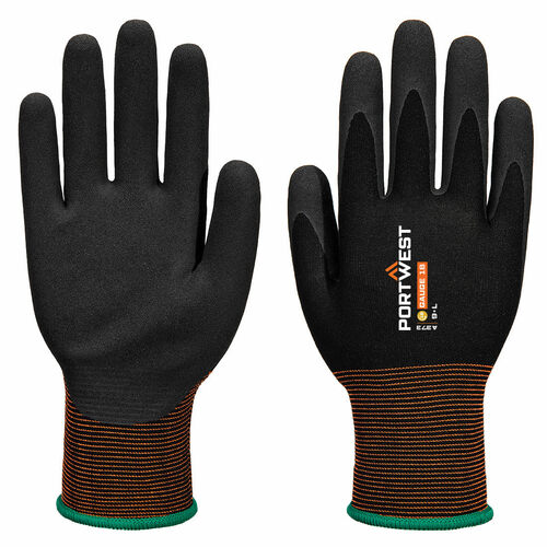 Rękawice GP Grip 18 Lateks piaskowany, kolor czarny, rozmiar XS 1
