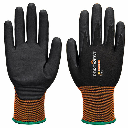Rękawice GP Grip 21 z mikro pianką nitrylową, kolor czarny, rozmiar M 1