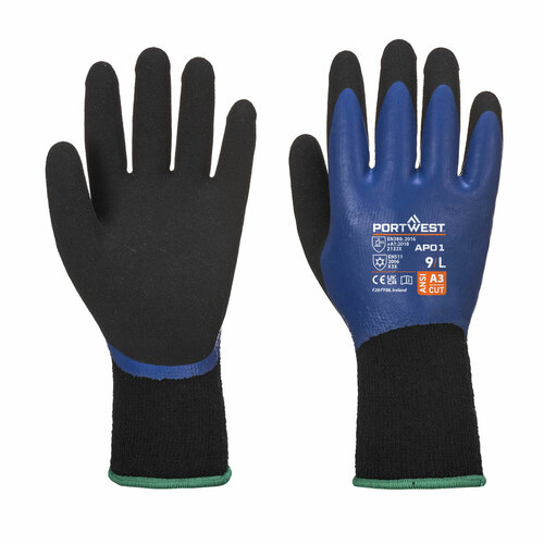 Rękawica Thermo Pro, kolor niebieski/czarny, rozmiar S 1