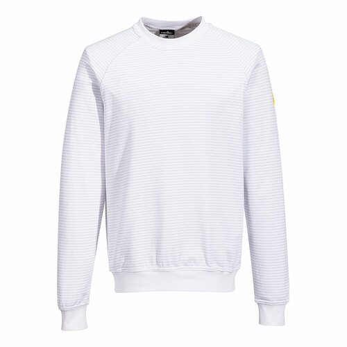 Bluza antystatyczna ESD, kolor biały, rozmiar L 1