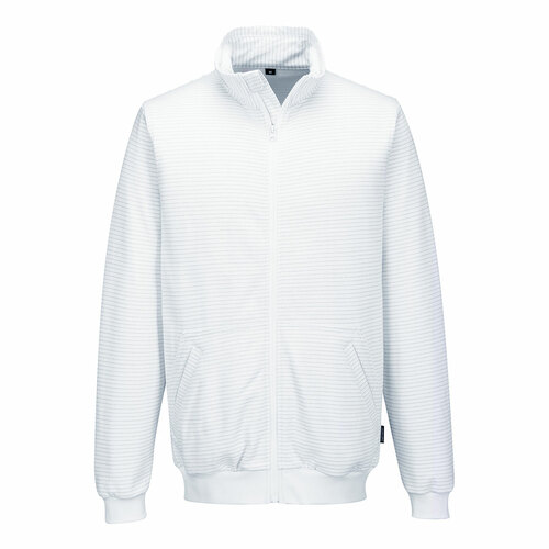 Bluza antystatyczna ESD, kolor biały, rozmiar M 1