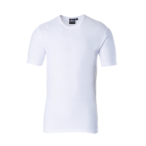 T-shirt z krótkimi rękawami, kolor biały, rozmiar XL 1