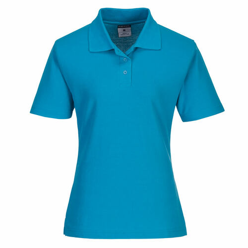 Koszulka damska polo, kolor niebieski aqua, rozmiar S 1