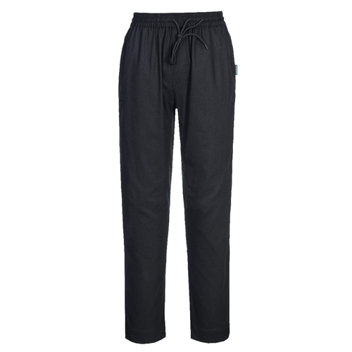 Spodnie robocze szefa kuchni Cotton Mesh Air, kolor czarny, rozmiar M 1