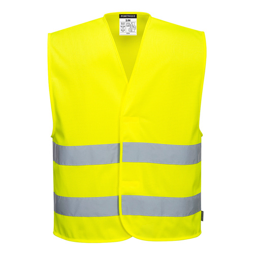 Kamizelka ostrzegawcza siatkowa żółta rozmiar 4XL/5XL Portwest C374YER4X/5X 1