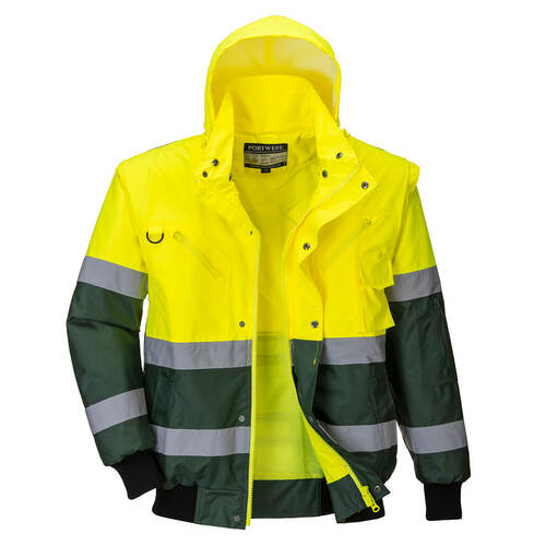 Kurtka ostrzegawcza Bomber X, kolor żółty/zielony, rozmiar XXL 1