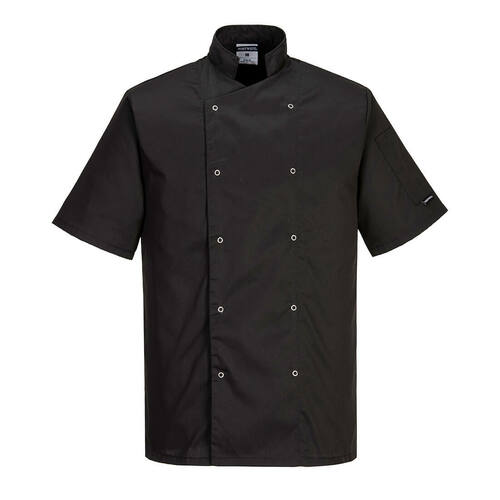Bluza szefa kuchni Cumbria, kolor czarny, rozmiar L 1