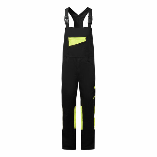 Ogrodniczki WX2 Eco Stretch, kolor czarny/żółty, rozmiar XXXL 1