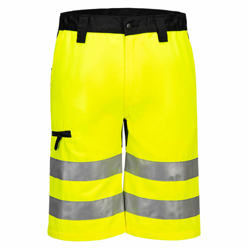 Szorty ostrzegawcze WX2 Eco, kolor żółty/czarny, rozmiar 46 1