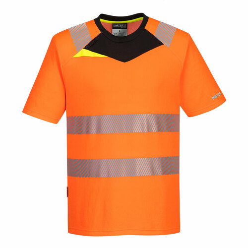 T-Shirt ostrzegawczy DX4 z krótkim rękawem, kolor pomarańczowy/czarny, rozmiar M 1