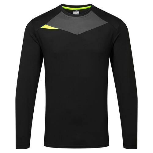 T-Shirt z długimi rękawami DX4, kolor czarny, rozmiar M 1