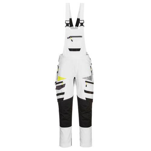 Ogrodniczki robocze DX4, kolor biały/szary, rozmiar XXL 1