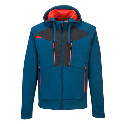 Bluza z kapturem DX4, kolor niebieski, rozmiar XXXL 1