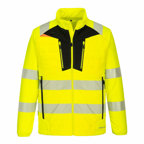 Hybrydowa kurtka ostrzegawcza Baffle DX4, kolor żółty/czarny, rozmiar 4XL 1