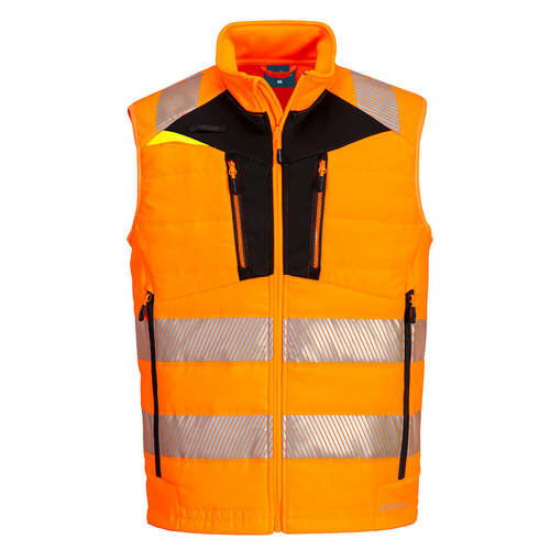 Kamizelka softshell DX4 Hi-Vis, kolor pomarańczowy/czarny, rozmiar L 1