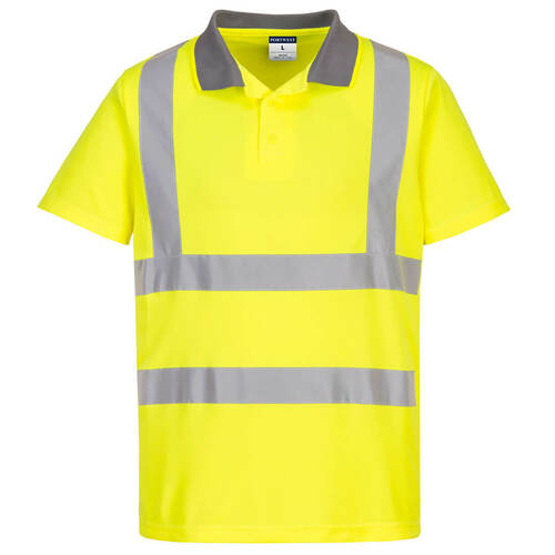 Koszulka ostrzegawcza polo Eco z krótkim rękawem (6 sztuk), kolor żółty, rozmiar 4XL 1