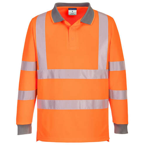 Koszulka ostrzegawcza polo Eco (6 szt.), kolor pomarańczowy, rozmiar M 1