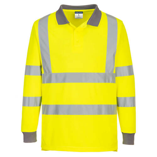 Koszulka ostrzegawcza polo Eco (6 szt.), kolor żółty, rozmiar S 1