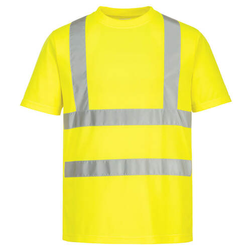 T-Shirt ostrzegawczy Eco (6 sztuk), kolor żółty, rozmiar XXXL 1