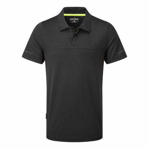 Lekka koszulka Polo EV4, kolor czarny, rozmiar XXL 1