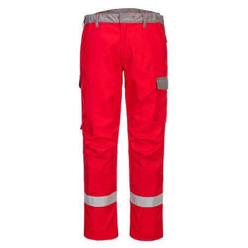 Spodnie robocze dwukolorowe Bizflame Industry, kolor czerwony, rozmiar 40 1